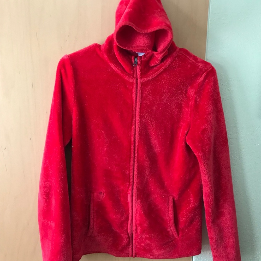 Red No Boundaries Hooded Jacket Sz M (7-9)